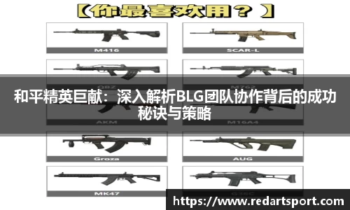 和平精英巨献：深入解析BLG团队协作背后的成功秘诀与策略