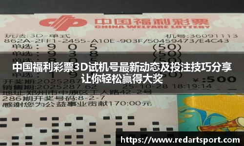中国福利彩票3D试机号最新动态及投注技巧分享让你轻松赢得大奖